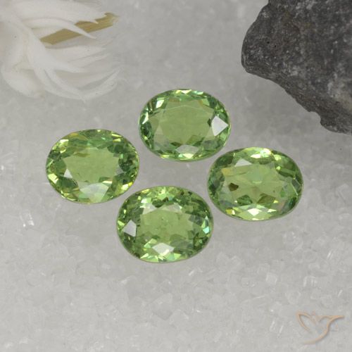 1.73ctw Naturel Vert moyen Grenat démantoïde, ovale, VS