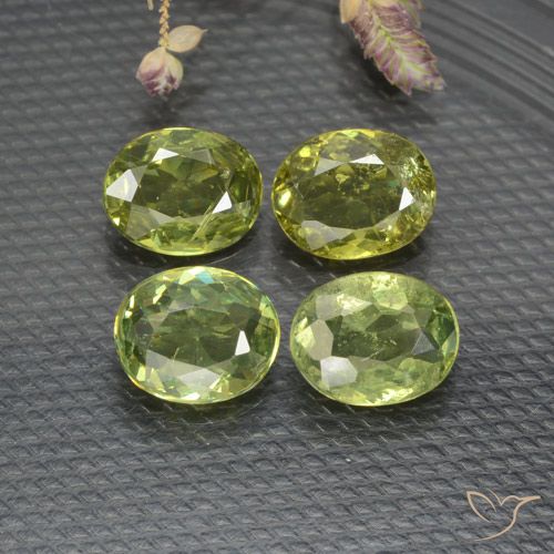 1.43ctw Naturel Vert chaud Grenat démantoïde, ovale, VS