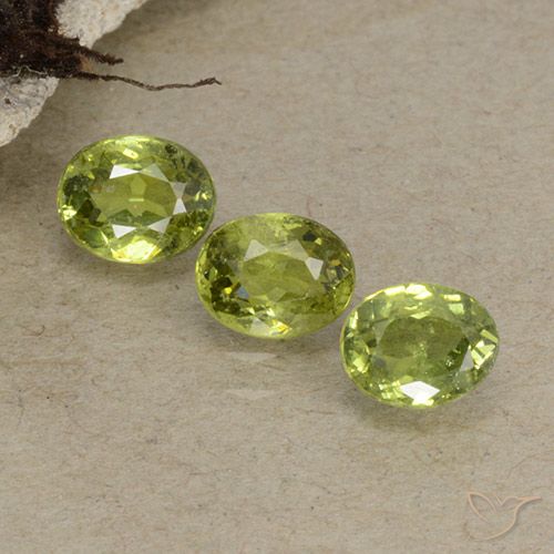 1.23ctw Naturel Olive verte Grenat démantoïde, ovale, VS-SI