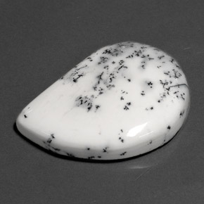 Agate dendritique multicolore naturelle forme fantaisie, 26,63 ct, opaque