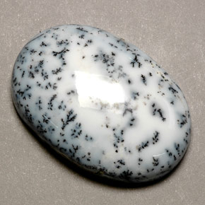 Dendritique Agate Multicolore naturelle Coupe ovale, 54.29 ct, Opaque