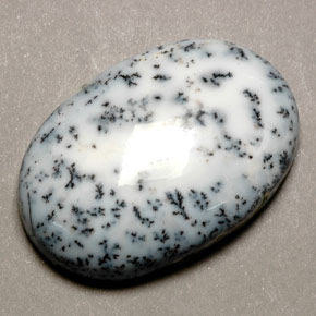 Dendritique Agate Multicolore naturelle Coupe ovale, 54.29 ct, Opaque