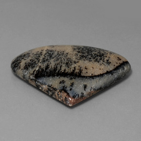 Agate dendritique multicolore naturelle forme fantaisie, 44,44 ct, opaque