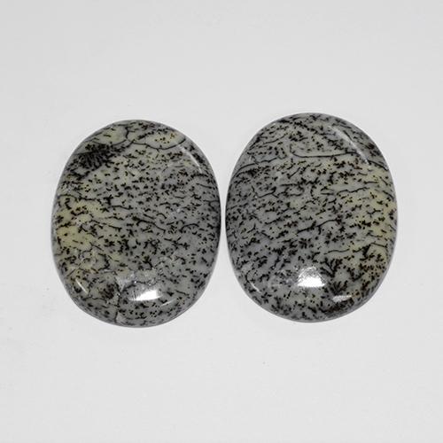 Achetez naturel 41,67ct multicolore agate dendritique gems, coupe ovale, en provenance inde chez gemselect. en stock, livraison internationale!