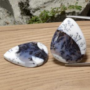 Achetez naturel ct multicolore agate dendritique gems, en forme de poire, en provenance inde chez gemselect. en stock, livraison internationale!