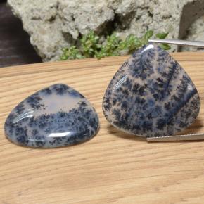 Achetez naturel 46.33ct Multicolore Dendritique Agate gems, En forme de poire, En provenance Inde chez GemSelect. En stock, livraison internationale!