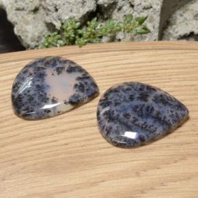 Achetez naturel 46.33ct Multicolore Dendritique Agate gems, En forme de poire, En provenance Inde chez GemSelect. En stock, livraison internationale!