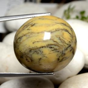 Dendritique Agate Multicolore naturelle Coupe ovale, 44.92 ct, Opaque