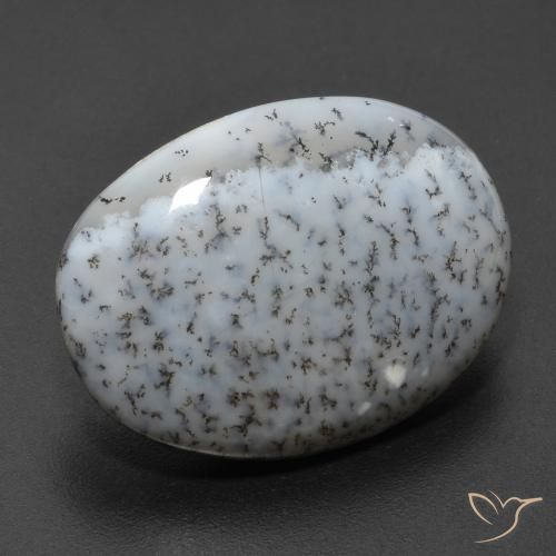 Dendritique Agate Multicolore naturelle ovale, 11.20 ct, Opaque