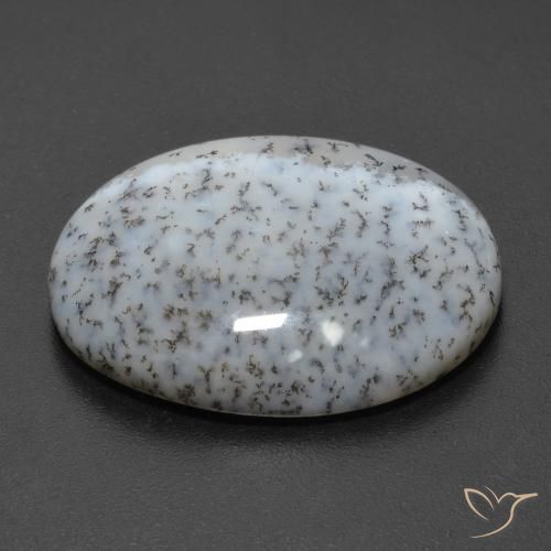 Dendritique Agate Multicolore naturelle ovale, 11.20 ct, Opaque