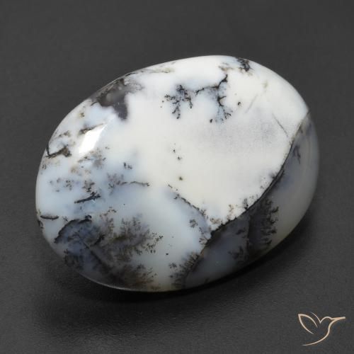 Dendritique Agate Multicolore naturelle ovale, 11.20 ct, Translucide