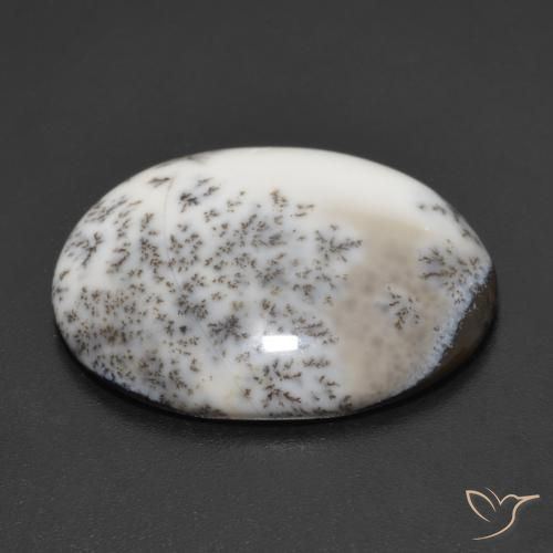 Dendritique Agate Multicolore naturelle ovale, 9.34 ct, Opaque