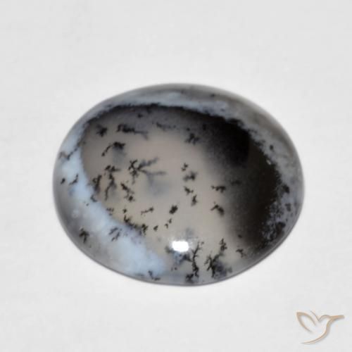 Dendritique Agate Multicolore naturelle Tour, 7.84 ct, Translucide