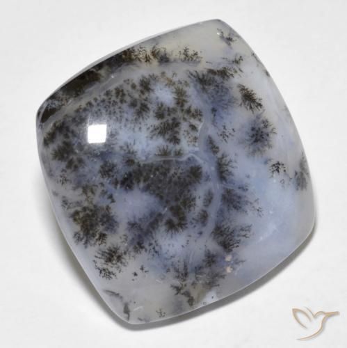 Dendritique Agate Multicolore naturelle Coussin, 18.18 ct, Translucide