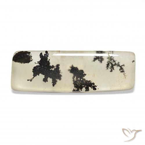 6.39ct Multicolore Dendritique Agate, Baquette, Transparent