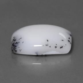Calcédoine dendritique Multicolore naturelle Coupe coussin, 10.95 ct, Opaque