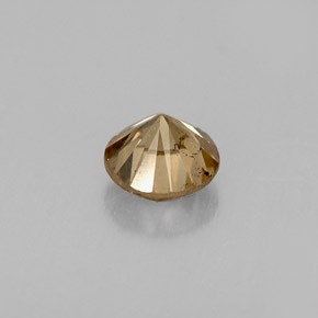 Diamant marron naturelle coupe roude, 0,47 ct, VS