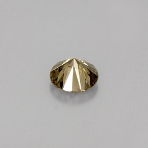 Diamant marron doré naturelle coupe roude, 0,29 ct, SI