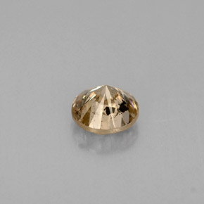 Diamant marron naturelle coupe roude, 0,44 ct, SI