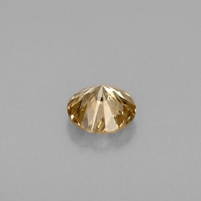Diamant marron naturelle coupe roude, 0,42 ct, VS-SI