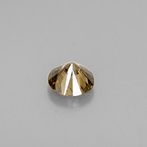 Diamant marron naturelle coupe roude, 0,32 ct, VS-SI