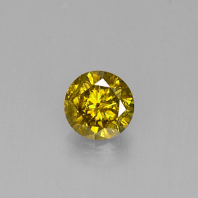 Diamant marron naturelle coupe roude, 0,19 ct, SI