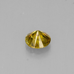 Diamant marron naturelle coupe roude, 0,19 ct, SI