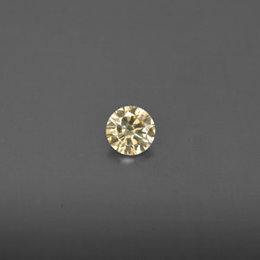 Diamant jaune naturelle coupe roude, 0,14 ct, VS