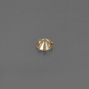 Diamant Champagne naturelle Coupe roude, 0.15 ct, VS