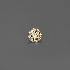 Diamant jaune naturelle coupe roude, 0,17 ct, VVS-VS