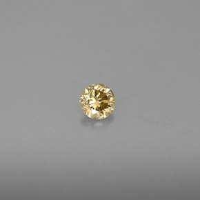 Diamant jaune naturelle coupe roude, 0,20 ct, VS
