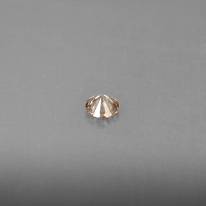 Diamant Champagne naturelle Coupe roude, 0.14 ct, VS