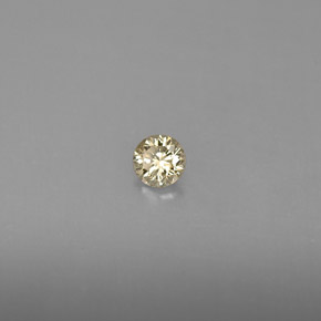 Diamant jaune naturelle coupe roude, 0,16 ct, VS