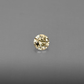 Diamant jaune naturelle coupe roude, 0,21 ct, VS