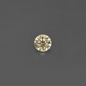 Diamant Champagne naturelle Coupe roude, 0.18 ct, VS