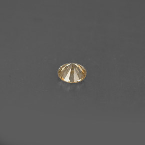 Diamant Champagne naturelle Coupe roude, 0.18 ct, VS
