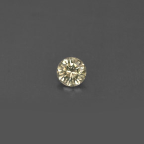 Diamant jaune naturelle coupe roude, 0,17 ct, VS