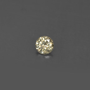 Diamant jaune naturelle coupe roude, 0,17 ct, VS