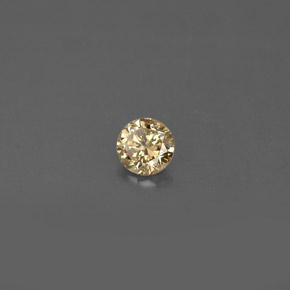 Diamant jaune naturelle coupe roude, 0,17 ct, VS