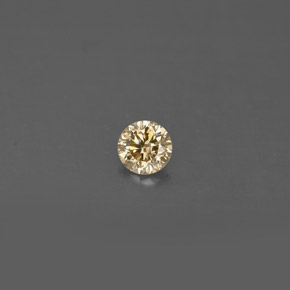 Diamant Brun naturelle Coupe roude, 0.14 ct, VS