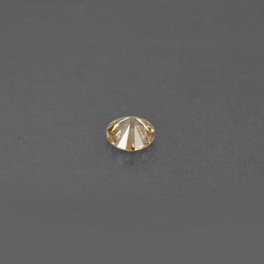 Diamant Brun naturelle Coupe roude, 0.14 ct, VS