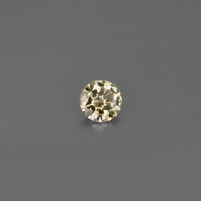 Diamant marron naturelle coupe roude, 0,16 ct, VS
