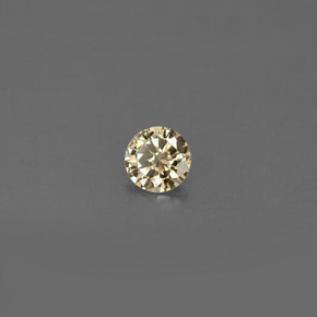 Diamant marron naturelle coupe roude, 0,16 ct, VS