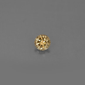 Diamant jaune naturelle coupe roude, 0,17 ct, VS