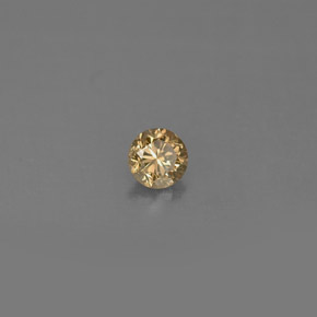 Diamant jaune naturelle coupe roude, 0,17 ct, VS