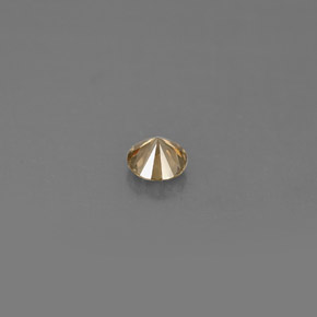 Diamant jaune naturelle coupe roude, 0,17 ct, VS