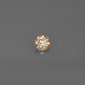 Diamant marron naturelle coupe roude, 0,14 ct, VS