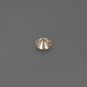 Diamant marron naturelle coupe roude, 0,14 ct, VS