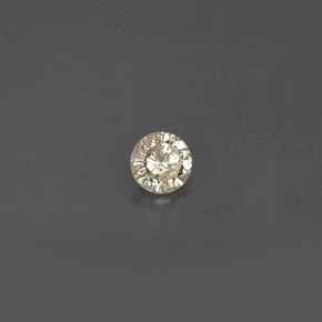 Diamant jaune naturelle coupe roude, 0,16 ct, VS