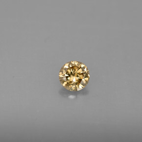 Diamant Champagne naturelle Coupe roude, 0.24 ct, VS